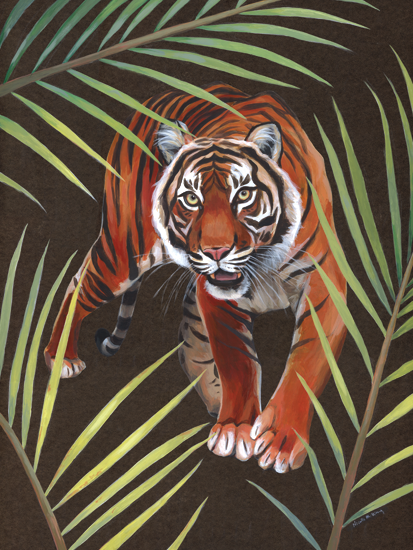 Bengal Tiger (<em>Panthera tigris tigris</em>), acrylic, 18